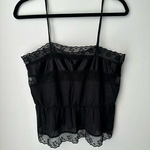 Vintage Black Lingerie Top